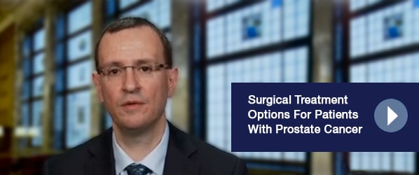 Surgical Treatment Options For Patients With Prostate Cancer